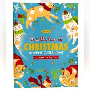 Meow Fur The Love Of Christmas Advent Calendar 12 Piece Cat Toy Set
